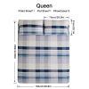 4pcs ultra-soft 85g brushed printed sheets and pillowcases, machine washable, suitable for all seasons