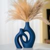 Hollow Ceramic Vase Set of 2