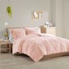 Full/Queen Shaggy Long Fur Comforter Mini Set