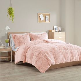 Full/Queen Shaggy Long Fur Comforter Mini Set