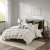 King/Cal King Cotton Jacquard Duvet Cover Mini Set
