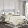 7 Piece Tufted Comforter Set Ivory Full