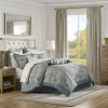 12 Piece Comforter Set with Cotton Bed Sheets Teal King