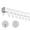 Ceiling Curtain Track Set, 11.8 FT/3.6 Meter, Sliding Ceiling Track System for Curtains