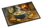 Oyster Stew Doormat Front Door Mat Indoor Outdoor Rugs for Entryway, Non Slip Washable Low Pile, 24H X 36W