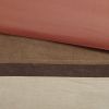 7 Piece Faux Suede Comforter Set Coral Queen