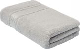 100% Cotton Washcloths for Bathroom, 4-Piece 12x12 in Wash Cloth Set, Turkish Small Hand Towels, Soft Rags for Face and Body, (Steel Grey Washcloths)