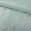 Oversized Cotton Jacquard Comforter Set Aqua Cal King