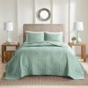 3 Piece Reversible Bedspread Set Seafoam Full/Queen