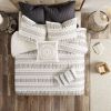 King/Cal King Cotton Jacquard Duvet Cover Mini Set