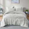 King/Cal King Crushed Velvet Sherpa Reversible Comforter Set