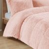 Full/Queen Shaggy Long Fur Comforter Mini Set