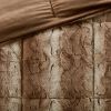 King 4PC Faux Fur Comforter Set