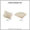 Queen 3 Piece Luxurious Oversized Quilt Set