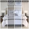 8 Piece Embroidered Comforter Set White King