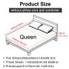 4pcs ultra-soft 85g brushed printed sheets and pillowcases, machine washable, suitable for all seasons