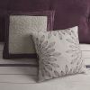 7 PC Pieced Faux Suede Comforter Set Purple King