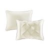 7 Piece Tufted Comforter Set Ivory Full