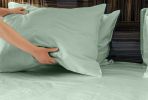 Luxuriously Soft 100% Viscose Derived from Bamboo 4-Piece sheet Set , Oeko-TEX Certified, California King - Seaglass
