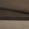 7 Piece Faux Suede Comforter Set Brown Queen