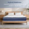 King Size Mattress in a Box 14 Inch Memory Foam Hybrid Mattress with Pocketed Springs Medium Firm Support Motion Isolation Edge Support 60 Night Trial
