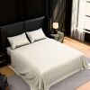 Bedding King Bed Sheets Set - 4 Piece Bedding - Brushed Microfiber - Shrinkage and Fade Resistant - Easy Care (King, White)