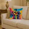 Gay Rights are Human Rights Throw Pillow Machine Washable, Indoor Outdoor Decorative Pillow for Couch, Bed or Patio, 14Hx14W