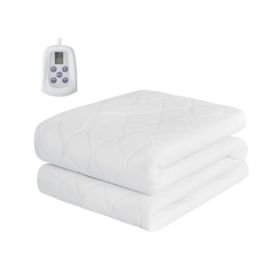 Heating Mattress King Size 80 X 78 Inches   Ultra Wide Dual Controller Electric Heater, 12 Heating Settings, Automatic Shutdown Within 12 Hours (Option: Full)