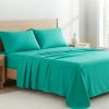 4pcs ultra-soft 85g sheet and pillowcase set, soft solid color, machine washable, suitable for all seasons, Christmas comfortable bedding set