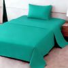 4pcs ultra-soft 85g sheet and pillowcase set, soft solid color, machine washable, suitable for all seasons, Christmas comfortable bedding set