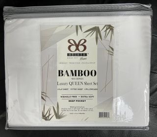 Bamboo 2000 Count Solid 6 Piece Sheet Set - Assorted (Color: Assorted, Bed Size: Full)