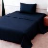 4pcs ultra-soft 85g sheet and pillowcase set, soft solid color, machine washable, suitable for all seasons, Christmas comfortable bedding set