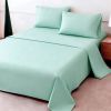 4pcs ultra-soft 85g sheet and pillowcase set, soft solid color, machine washable, suitable for all seasons, Christmas comfortable bedding set