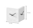 Nordic Square Modern Corner Wall Clock with Sensor Night Light Christmas Gifts