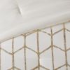 Full/Queen Metallic Printed Comforter Set