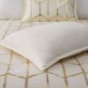 Full/Queen Metallic Printed Comforter Set
