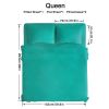 4pcs ultra-soft 85g sheet and pillowcase set, soft solid color, machine washable, suitable for all seasons, Christmas comfortable bedding set