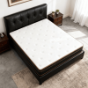 12 Inch Full Mattress, Innerspring Mattress with Black Gold Trim & White Cover - Medium Firm Support, Cooling Breathable Design for Bedroom