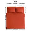 4pcs ultra-soft 85g sheet and pillowcase set, soft solid color, machine washable, suitable for all seasons, Christmas comfortable bedding set