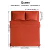 4pcs ultra-soft 85g sheet and pillowcase set, soft solid color, machine washable, suitable for all seasons, Christmas comfortable bedding set