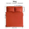 4pcs ultra-soft 85g sheet and pillowcase set, soft solid color, machine washable, suitable for all seasons, Christmas comfortable bedding set